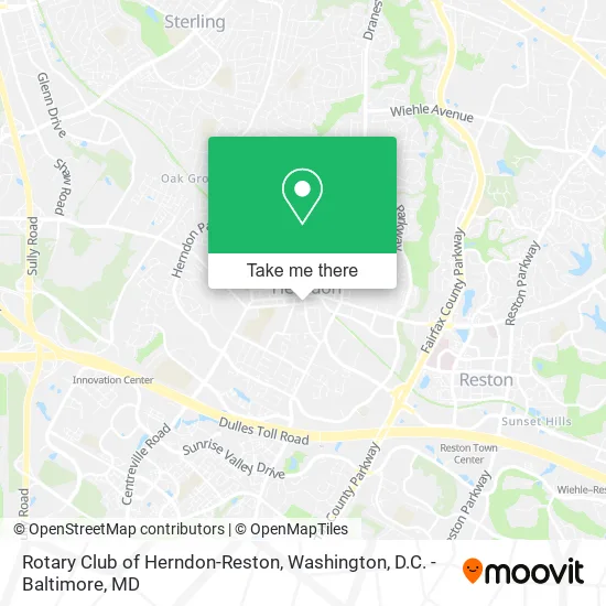 Rotary Club of Herndon-Reston map