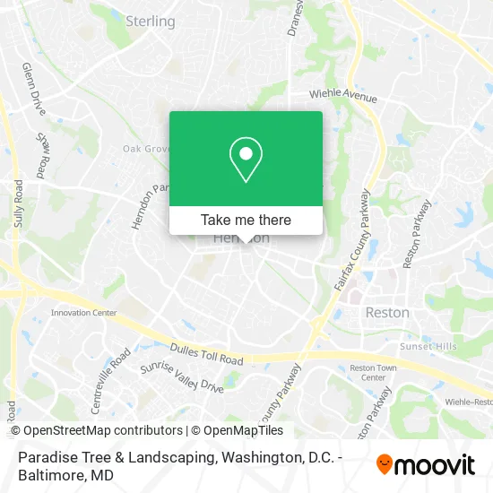 Paradise Tree & Landscaping map