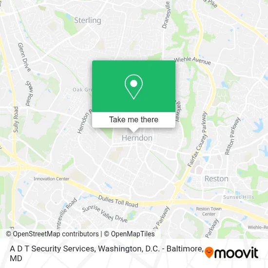 A D T Security Services map