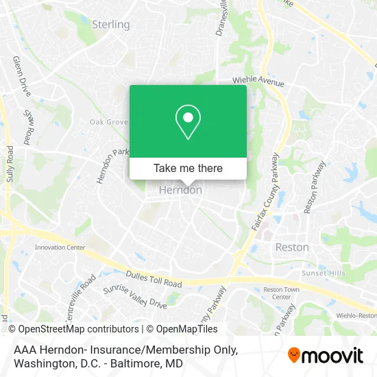 AAA Herndon- Insurance / Membership Only map