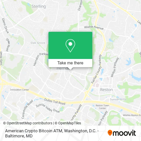 American Crypto Bitcoin ATM map