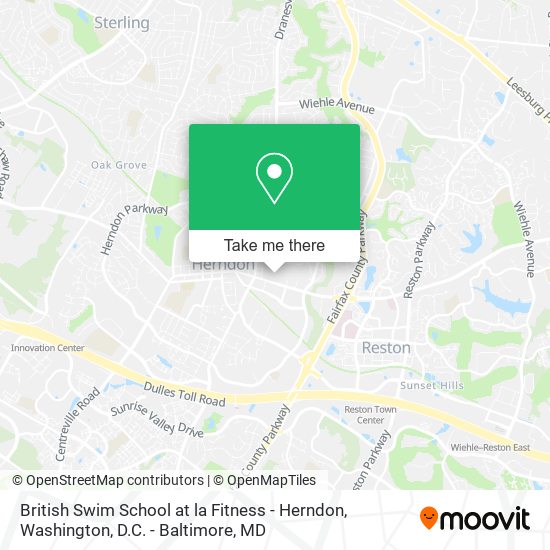 British Swim School at la Fitness - Herndon map