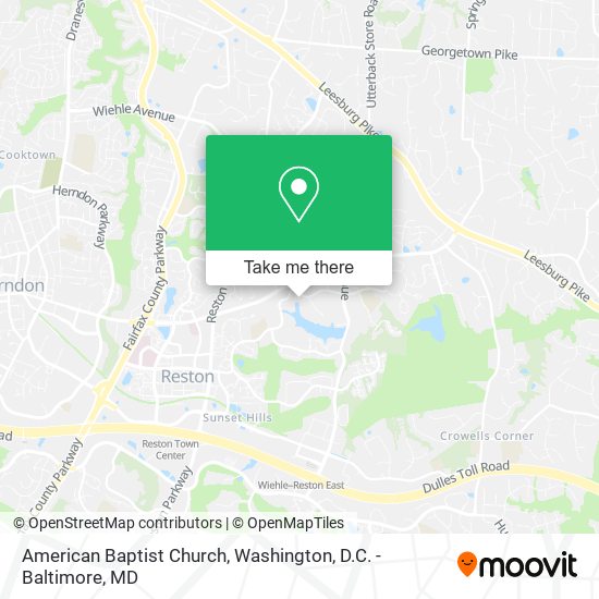 American Baptist Church map