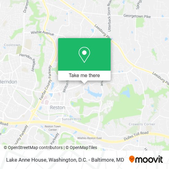 Lake Anne House map
