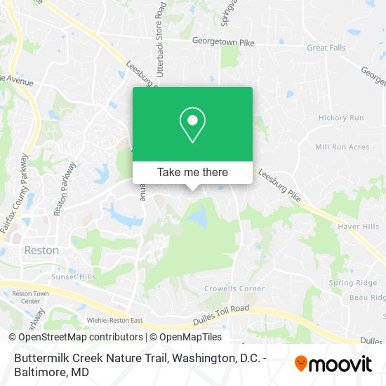 Mapa de Buttermilk Creek Nature Trail