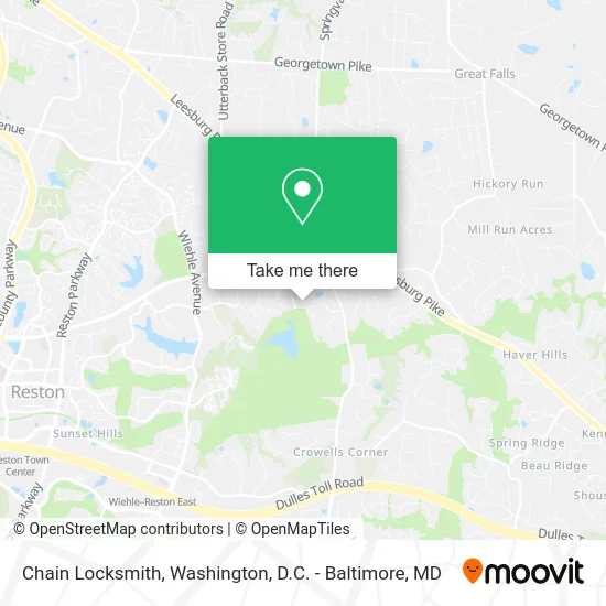Chain Locksmith map