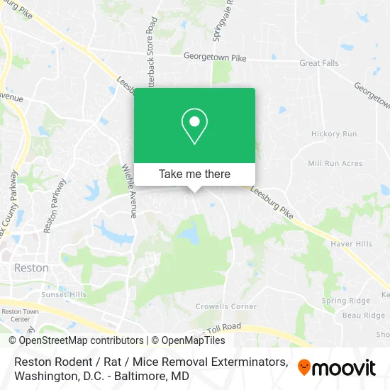Reston Rodent / Rat / Mice Removal Exterminators map