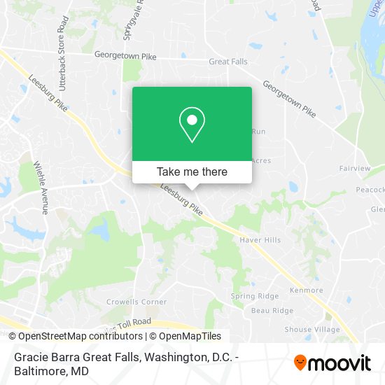 Gracie Barra Great Falls map