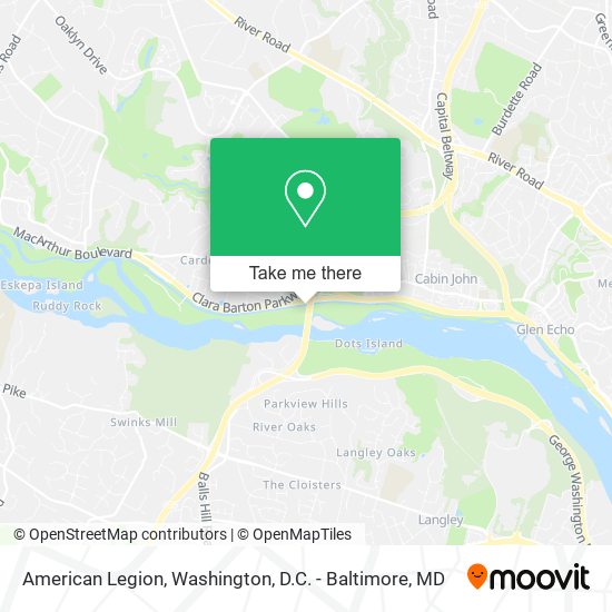 American Legion map