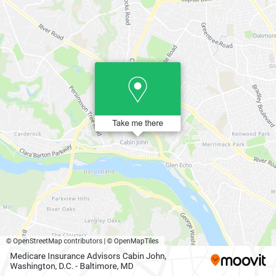 Mapa de Medicare Insurance Advisors Cabin John