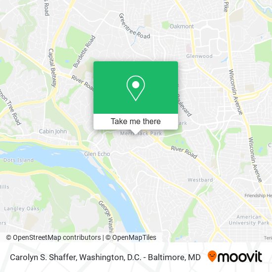 Carolyn S. Shaffer map