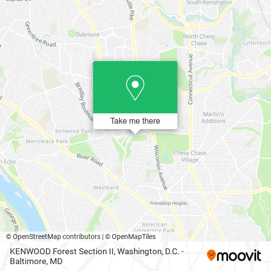 Mapa de KENWOOD Forest Section II