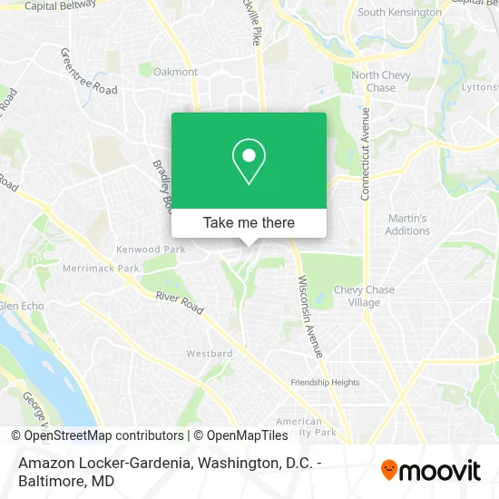 Amazon Locker-Gardenia map