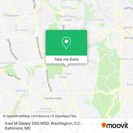 Mapa de Gael M Delany DDS MSD