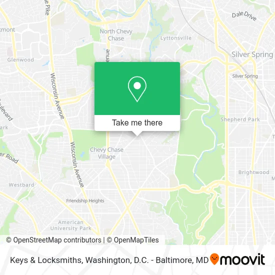 Keys & Locksmiths map