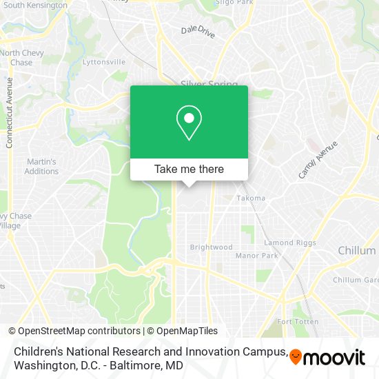 Children's National Research and Innovation Campus map