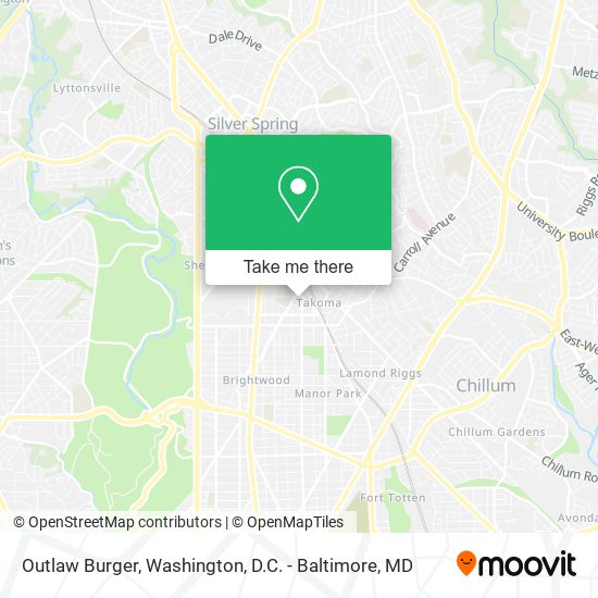Outlaw Burger map