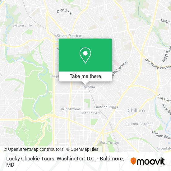 Lucky Chuckie Tours map