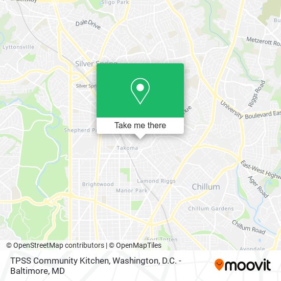 Mapa de TPSS Community Kitchen