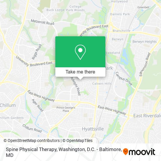 Mapa de Spine Physical Therapy