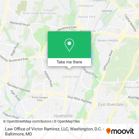 Mapa de Law Office of Victor Ramirez, LLC