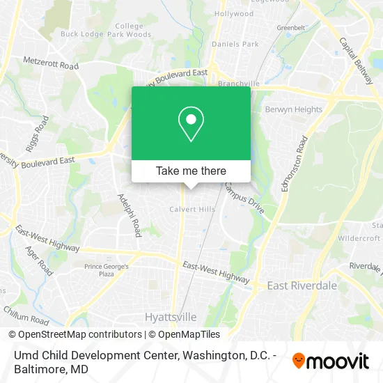 Mapa de Umd Child Development Center