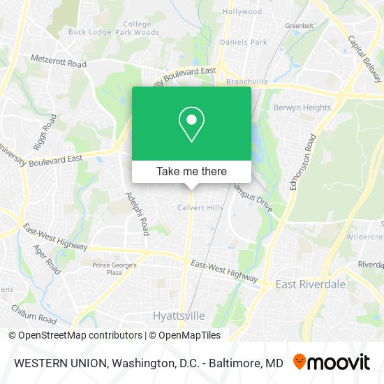 WESTERN UNION map