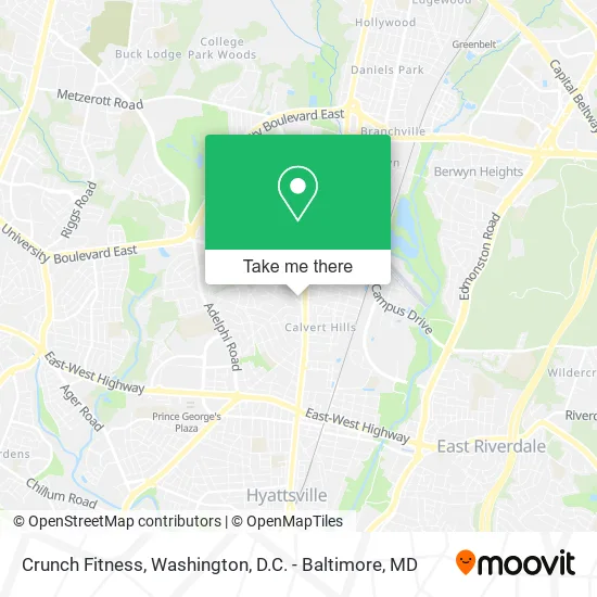 Crunch Fitness map
