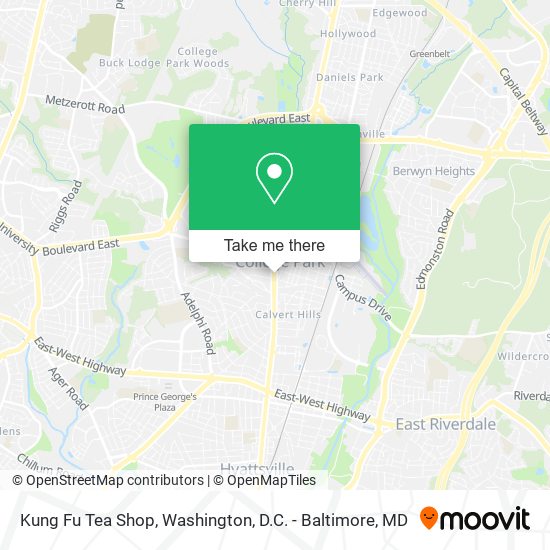 Kung Fu Tea Shop map