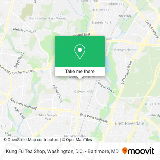 Mapa de Kung Fu Tea Shop