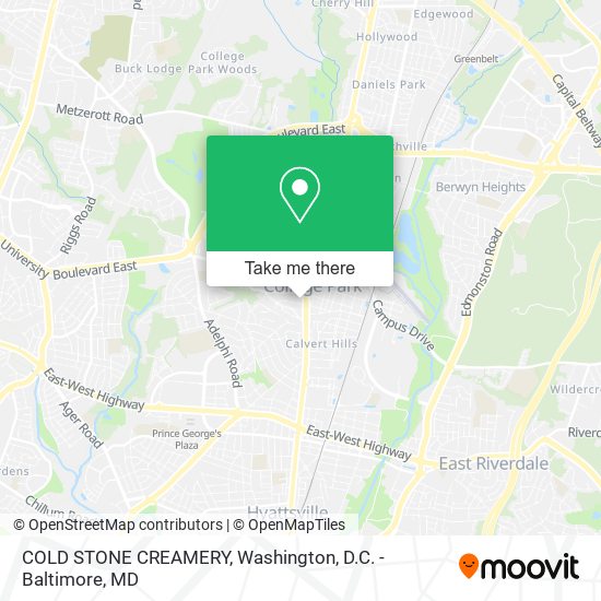 Mapa de COLD STONE CREAMERY