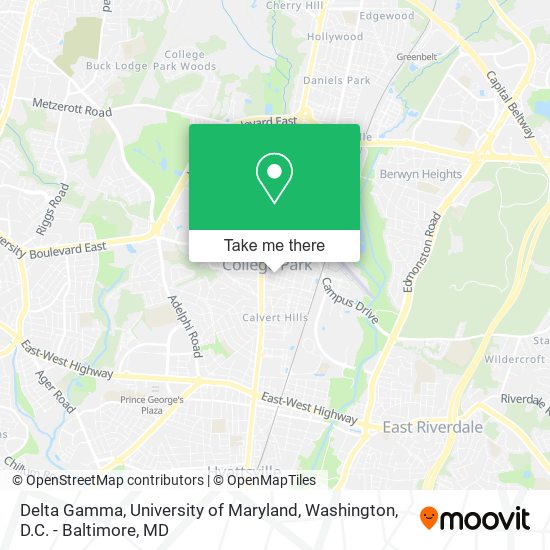Mapa de Delta Gamma, University of Maryland