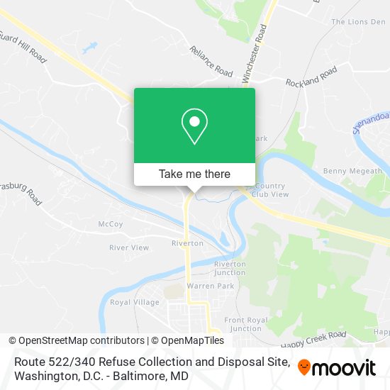 Route 522 / 340 Refuse Collection and Disposal Site map