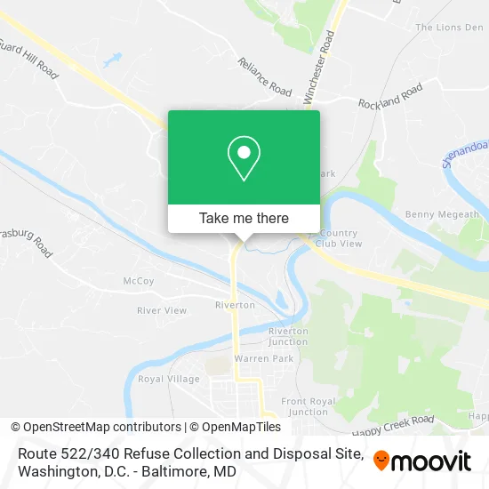 Route 522 / 340 Refuse Collection and Disposal Site map