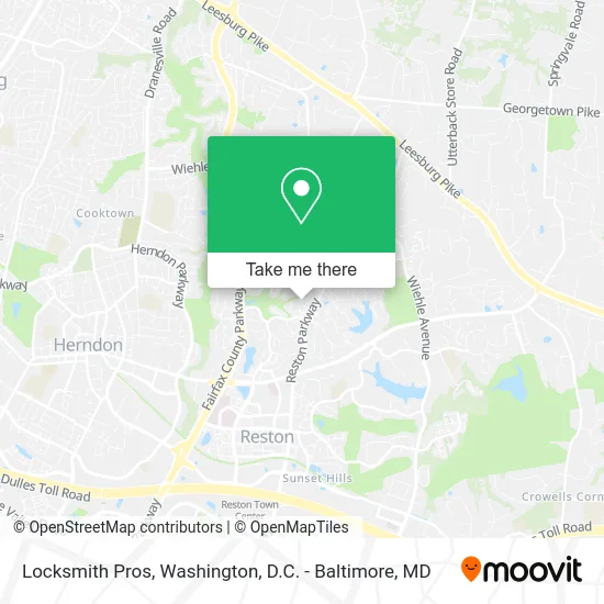 Locksmith Pros map