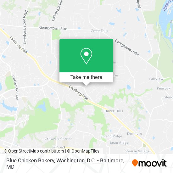 Mapa de Blue Chicken Bakery
