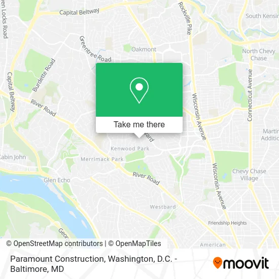 Paramount Construction map