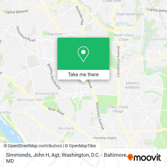Simmonds, John H, Agt map