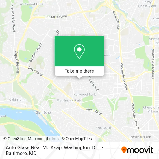 Auto Glass Near Me Asap map