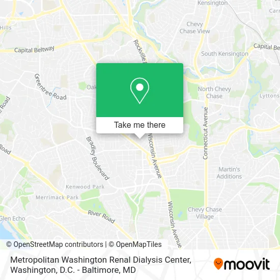 Metropolitan Washington Renal Dialysis Center map