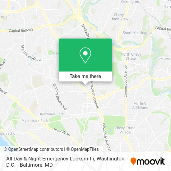All Day & Night Emergency Locksmith map