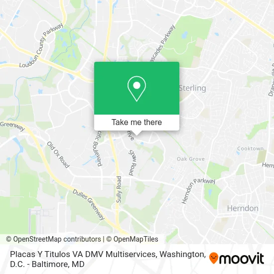 Placas Y Titulos VA DMV Multiservices map