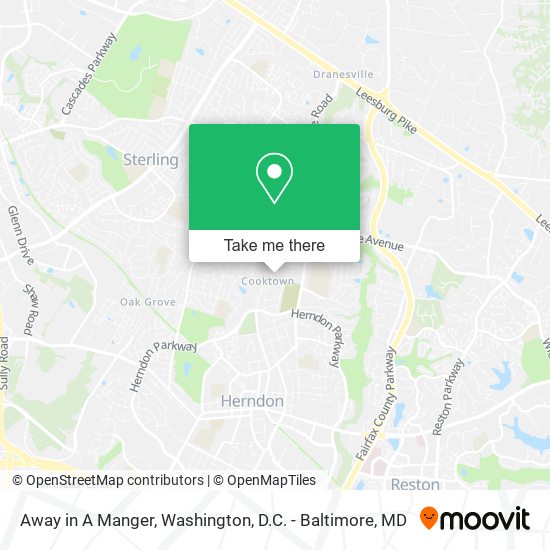 Away in A Manger map