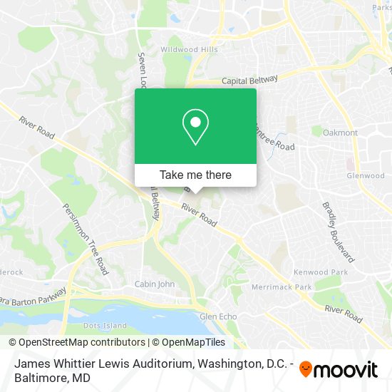 James Whittier Lewis Auditorium map