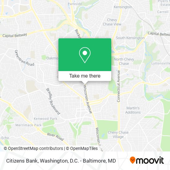 Citizens Bank map