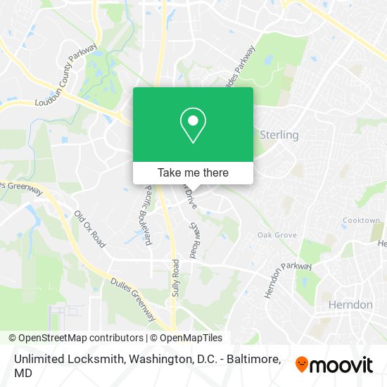 Mapa de Unlimited Locksmith