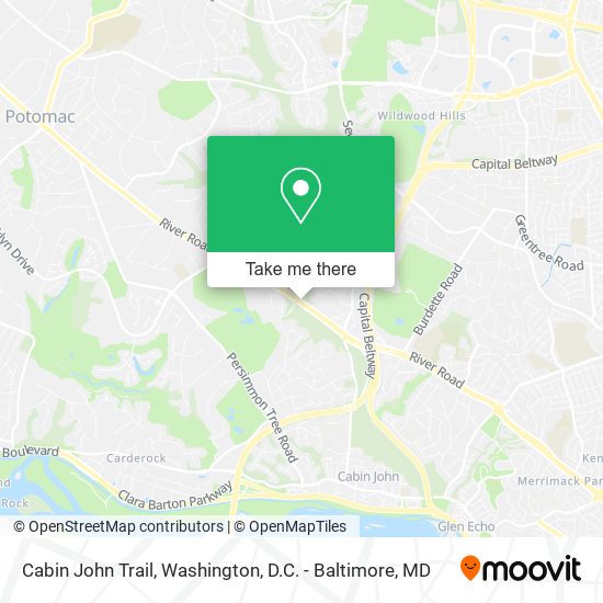 Mapa de Cabin John Trail