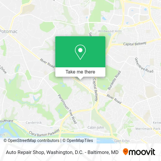 Auto Repair Shop map