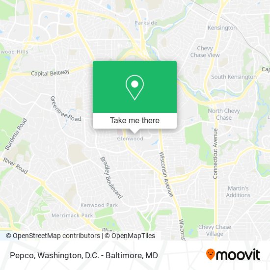 Mapa de Pepco