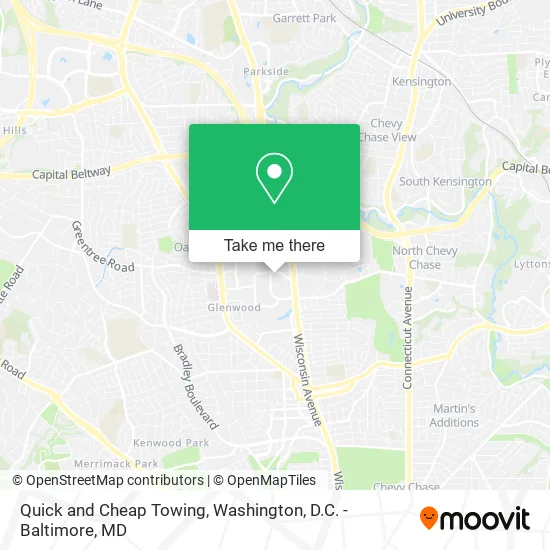 Mapa de Quick and Cheap Towing